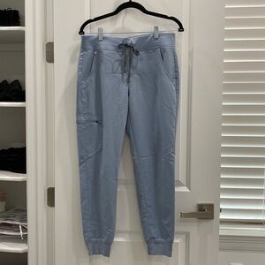 FIGS Zamora Jogger Scrub Pants | Size Small Petite | Dusty Blue
